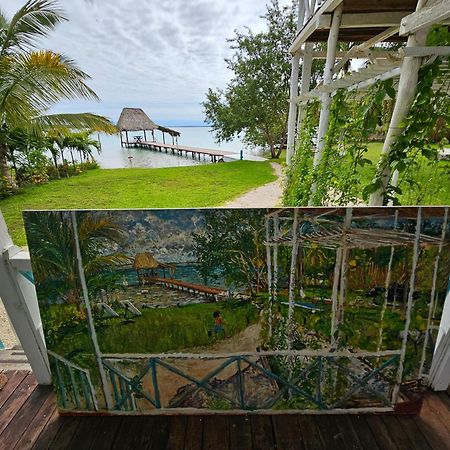 Cabana Con Muelle Privado En La Laguna De 巴卡拉尔 外观 照片